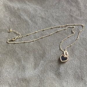 Gold Heart Pendant Necklace